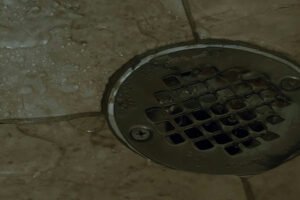 Duschabfluss im Badezimmer